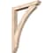 Ekena Millwork Thorton Slat Smooth Bracket w/ Offset Brace, Douglas Fir, 5 1/2"W x 36"D x 48"H BKT0604X36X48THR06SDF - alternate 1